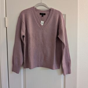 Banana Republic Mauve V-Neck Sweater